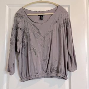 Gorgeous Grey Isabel Lu Blouse M